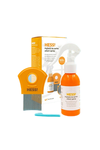 HESS! Fejtetű és serke elleni spray+fésű és kefe (100ml) termék kép