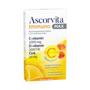 Ascorvita Immuno MAX bevont tabletta (30x) termék kép