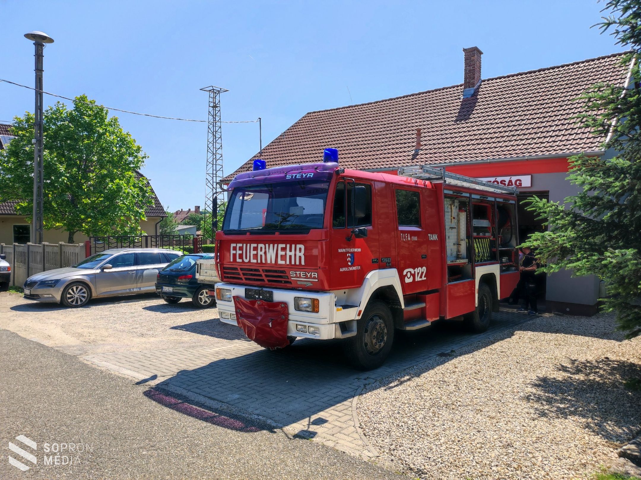 Új gépjárműfecskendőt vásárolt a lövői ÖTE