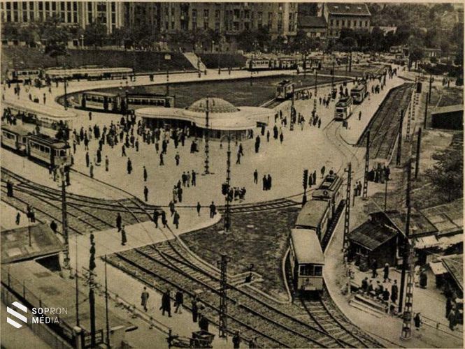 Az 1941-ben a forgalomnak átadott Széll Kálmán téri villamos-pályaudvar a Képes Vasárnap 1941. június 20-i számában