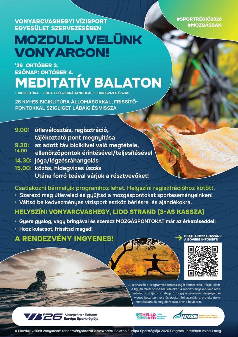A Mozdulj velünk Vonyarcon! rendezvénysorozat szolgáltatás képe
