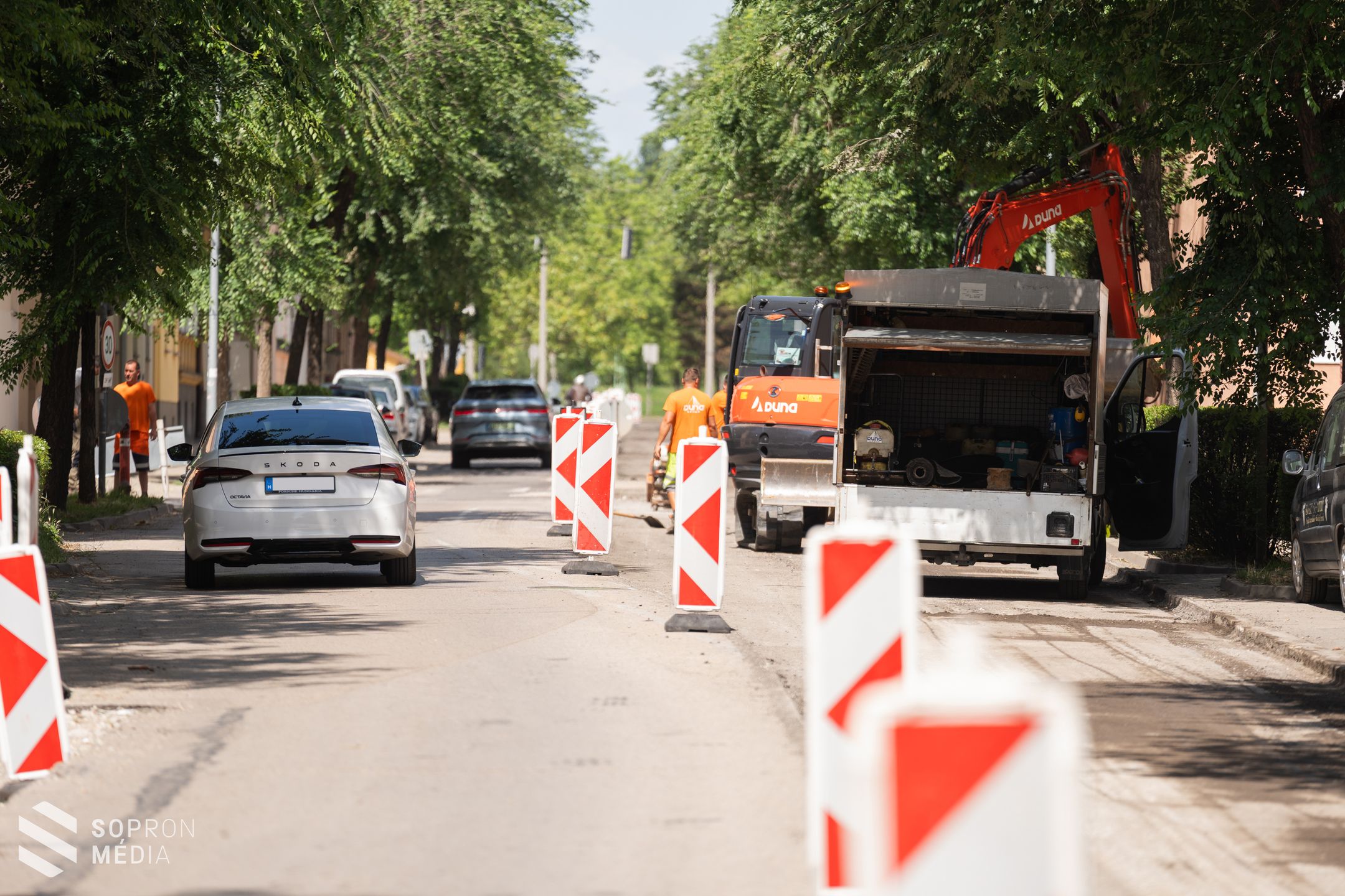 Zajlanak az útfelújítási munkálatok a Csengery utca második szakaszán