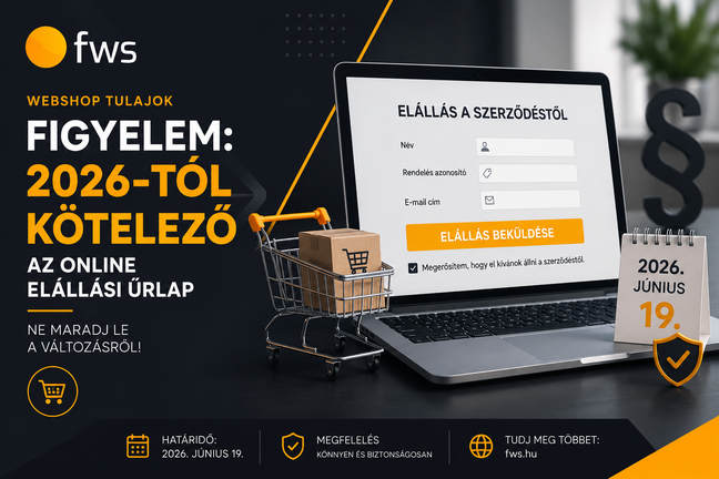 2026-tól új kötelezettség a webshopoknál: online elállási felület biztosítása c. bejegyzés borítóképe