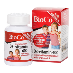 BioCo D3 vitamin  400 IU rágótabletta gyermeknek (60x) termék kép
