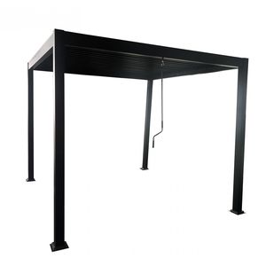 Pergola 3x3M (alu váz és acél zsaluzat, fekete) 387.990 Ft