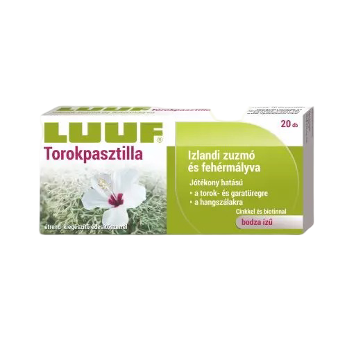 Luuf zuzmó-mályva torokpasztilla (20x)