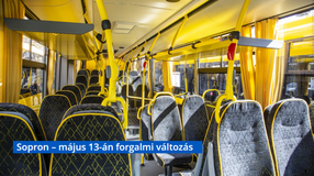 Május 13-án változik a forgalmi rend Sopronban