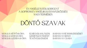 Háromestés evangelizációs sorozatot tart a Soproni Evangélikus Egyházközség