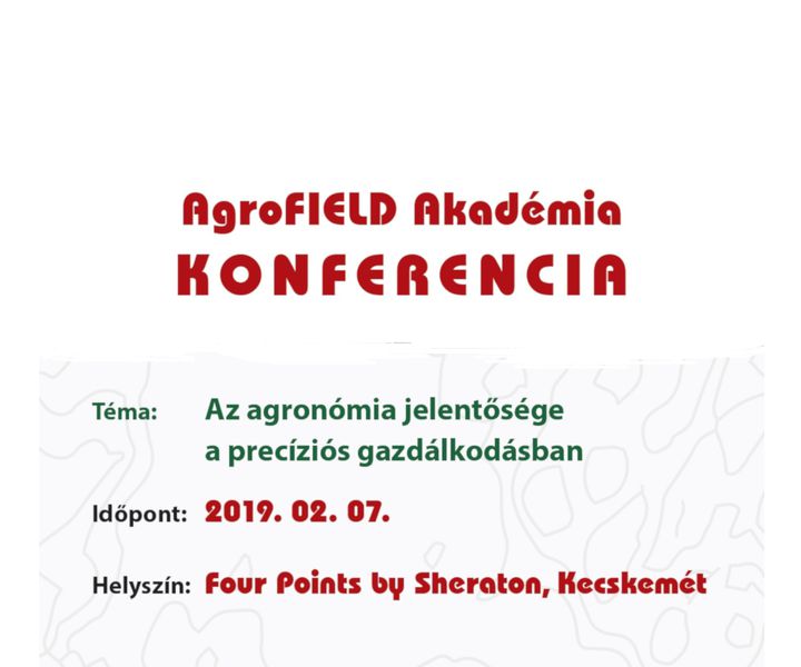 AgroFIELD Akadémia Konferencia
