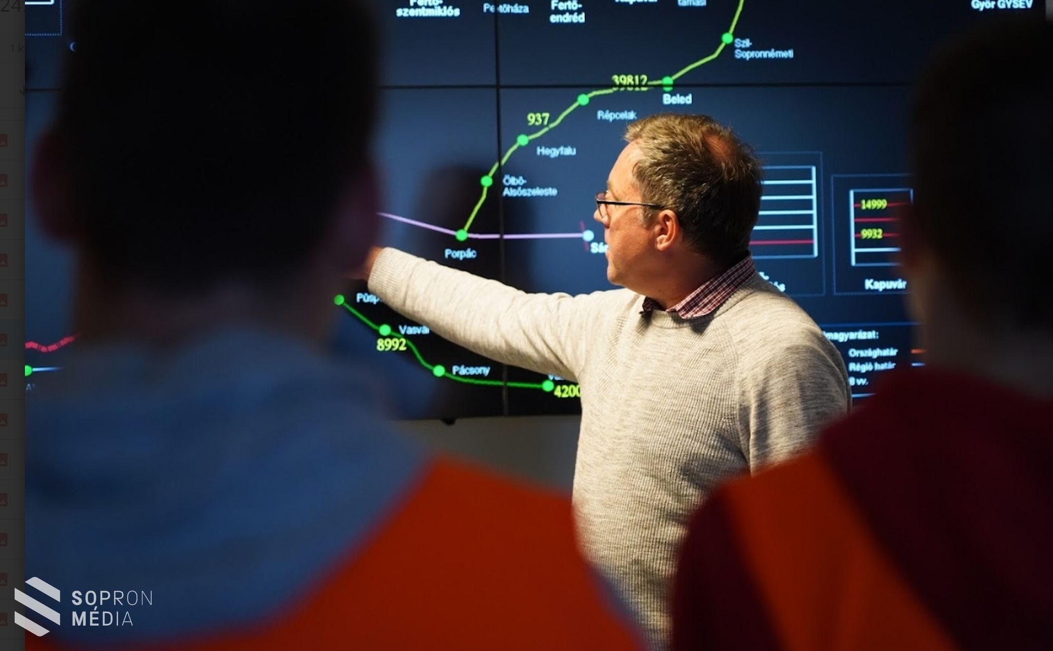 A soproni vasútállomás kulisszatitkaiba nyertek betekintést az Eötvös-iskola diákjai