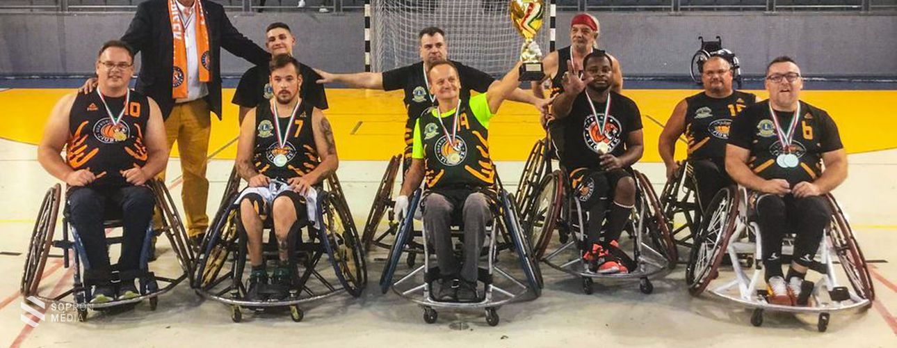 Magyar Kupa győztes a Soproni Tigrisek SE kerekesszékes kosárlabdacsapata
