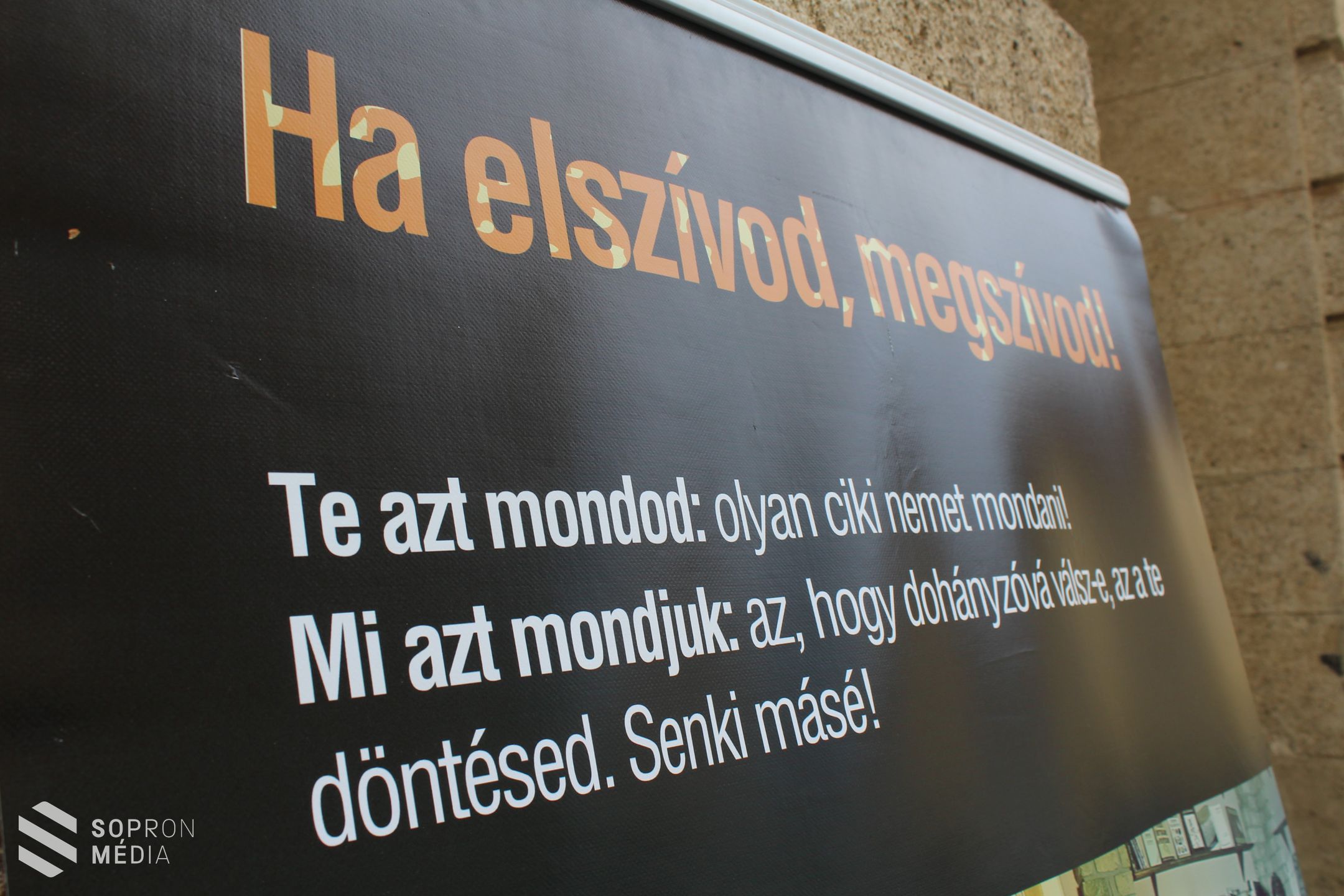 Dohányzásmentes Világnap Sopronban! Ciki a cigi! 