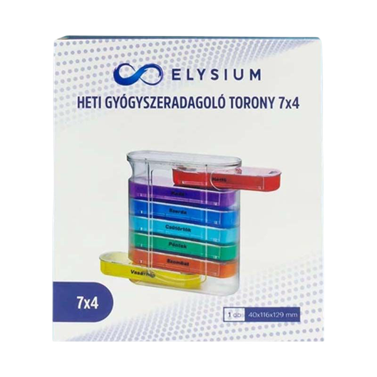 Elysium heti gyógyszeradagoló torony - 7x4 (1x)