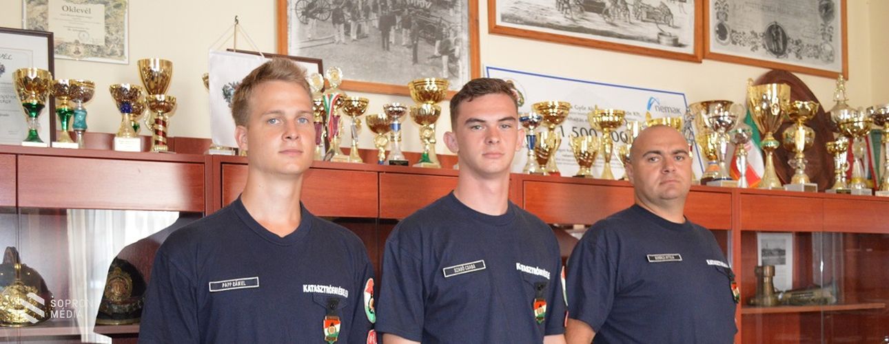 Három új tűzoltó kezdi meg szolgálatát megyénkben
