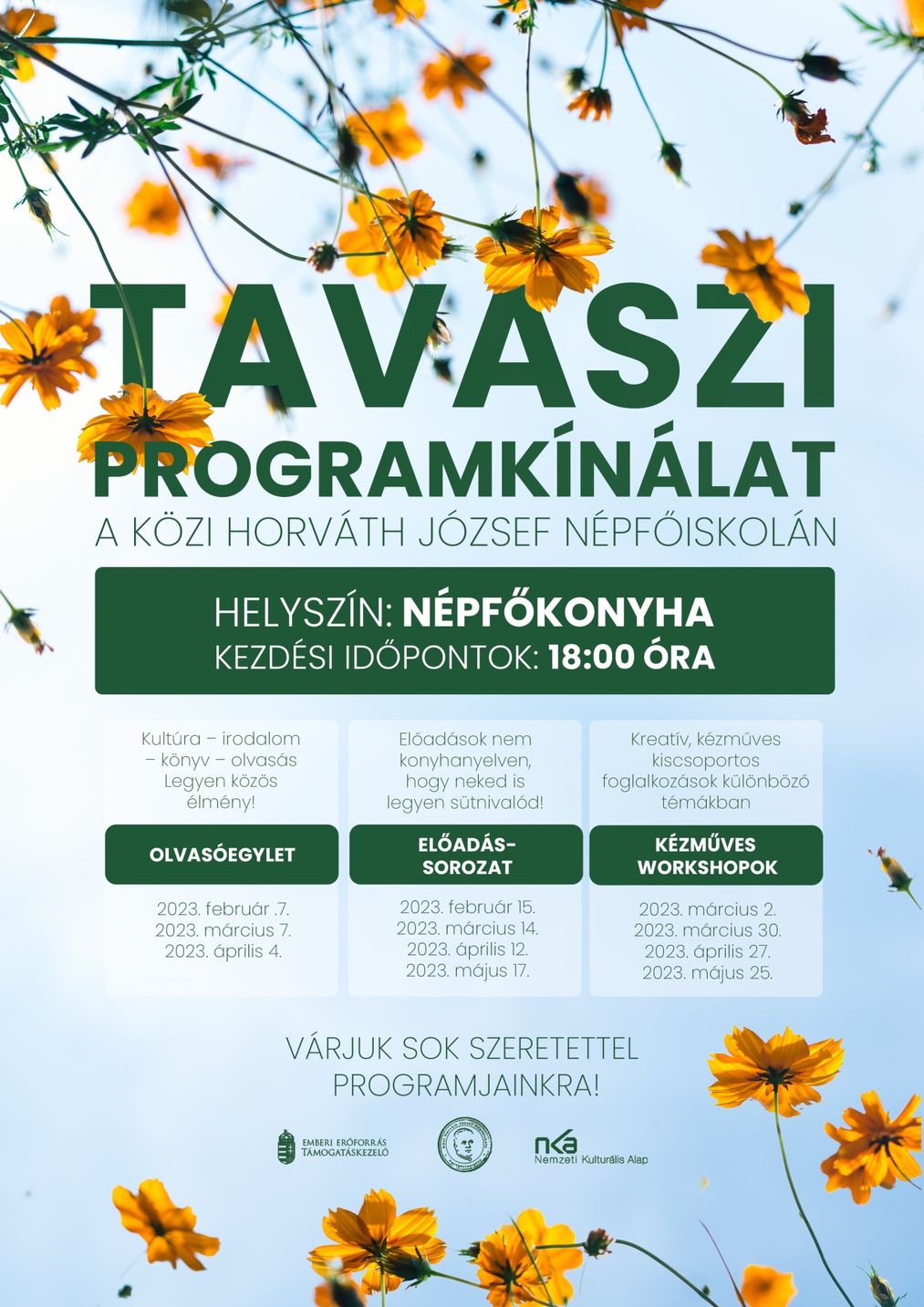 Tavaszi programkínálat