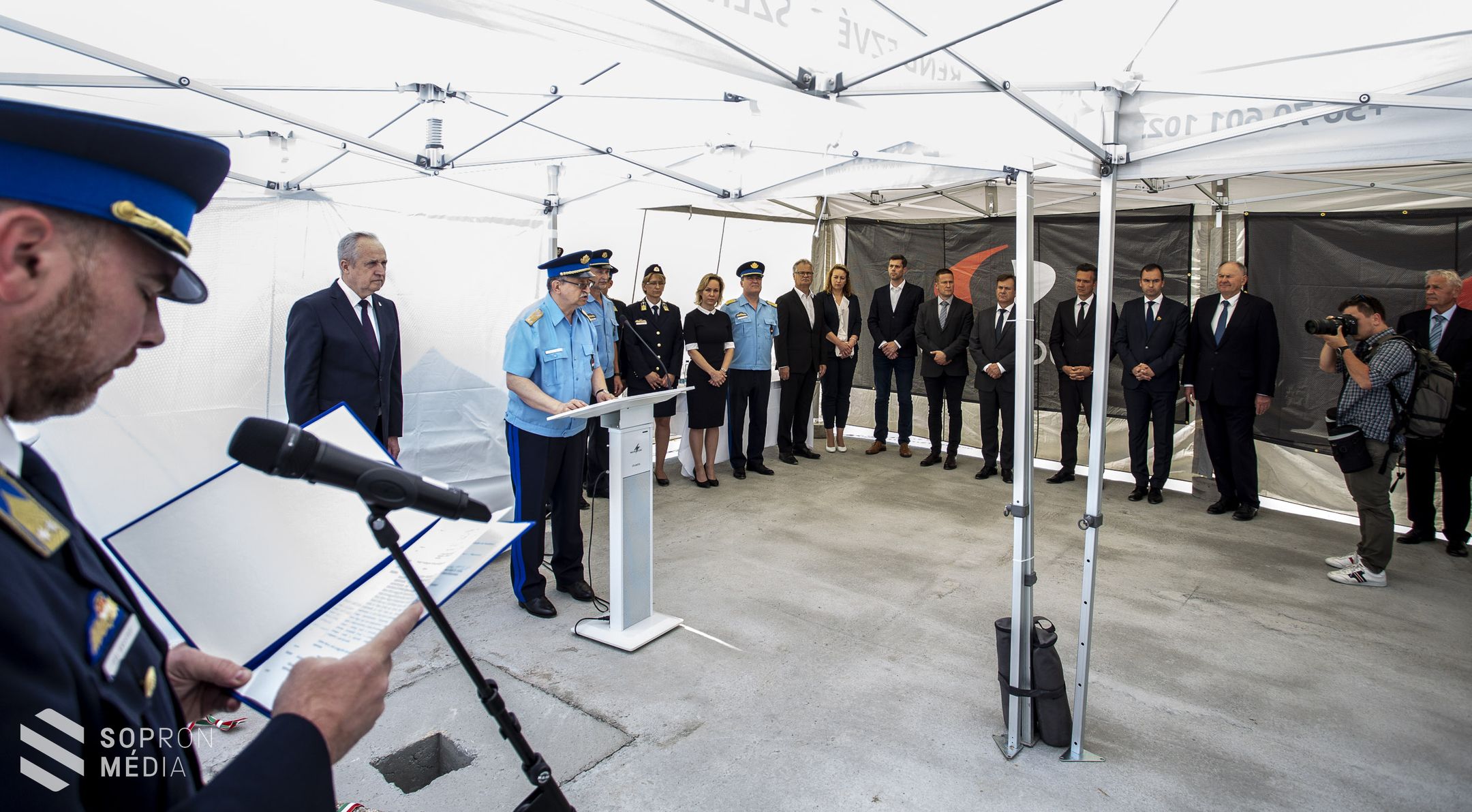 Letették a Sopron Rendészeti Integrált Központ alapkövét