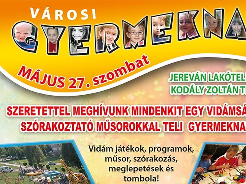 Sok érdekes és színes program lesz a Városi Gyermeknapon