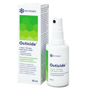 Octicide 1 mg/g + 20 mg/g külsőleges old. spray (250ml) termék kép