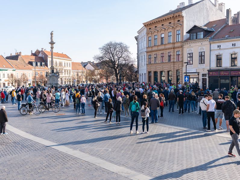 Demonstráció volt Sopronban