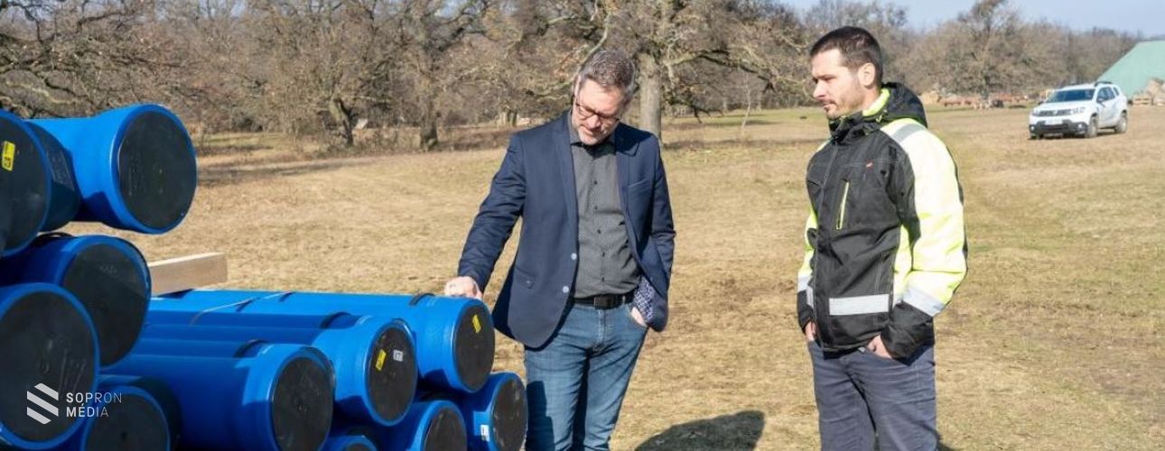 Féltávon az új ivóvíz távvezeték építése Harkán 