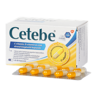 Cetebe C-vitamin+ cink+ D-vitamin kapszula (60x)
