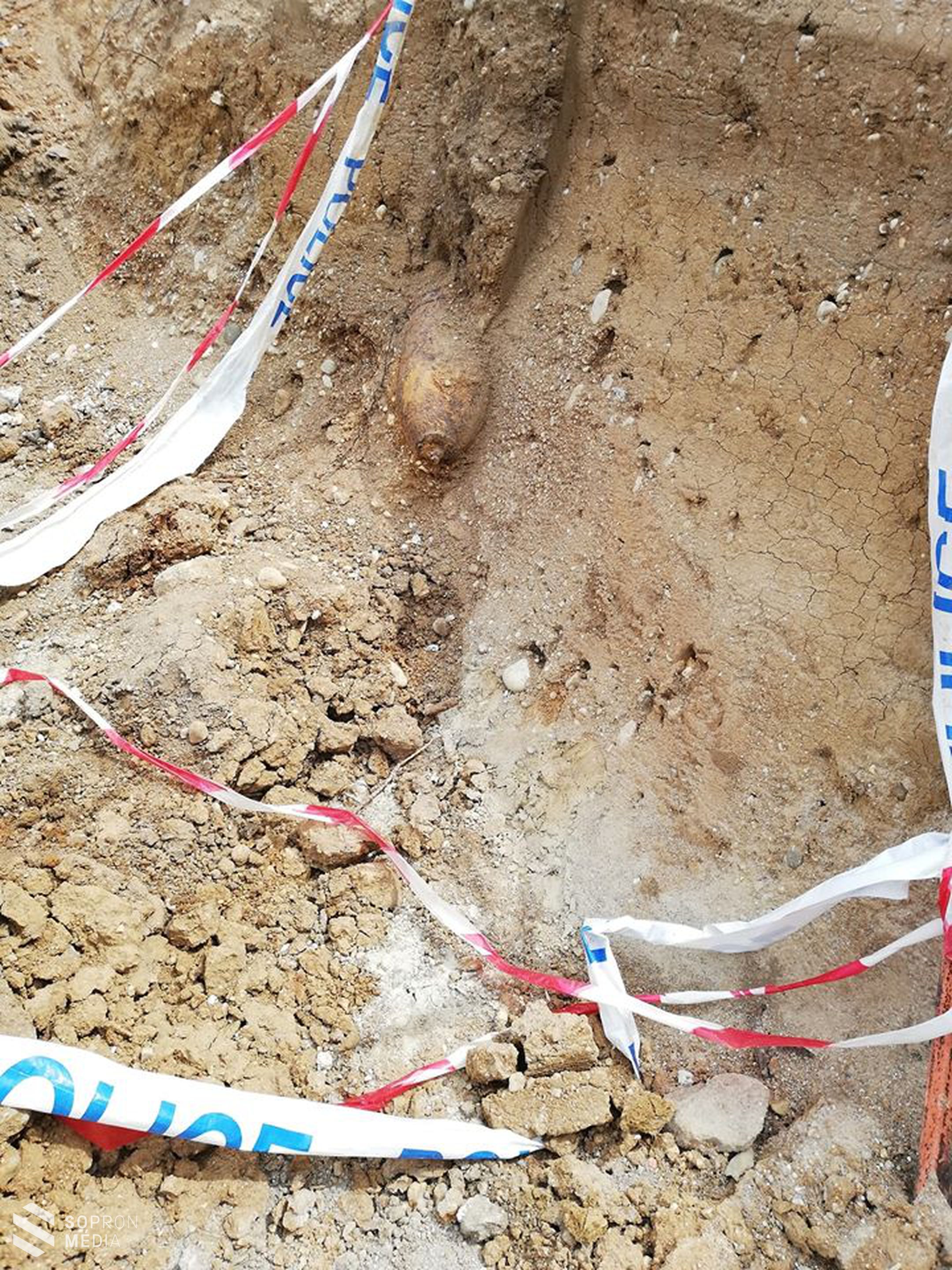 Világháborús bombát találtak Sopronban - FOTÓKKAL FRISSÍTVE!