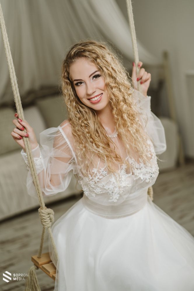 A Miss Hungary-döntős Galavics Dorina.