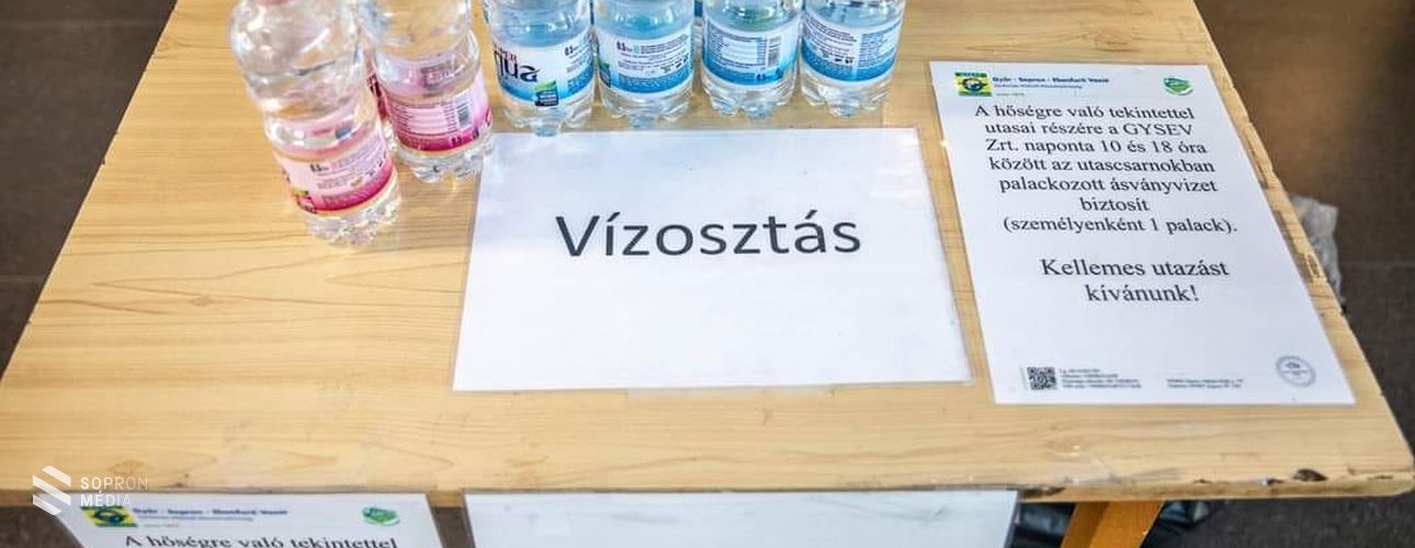 Hőségriadó – szerdától kezdi a vízosztást a GYSEV Zrt.