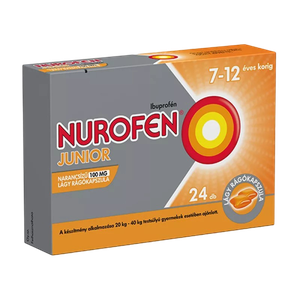 Nurofen Junior narancsízű 100 mg lágy rágókapszula (12x) termék kép