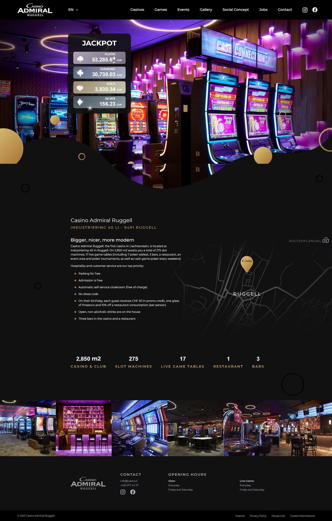 Casino Admiral - Liechteinstein – nyitóoldal