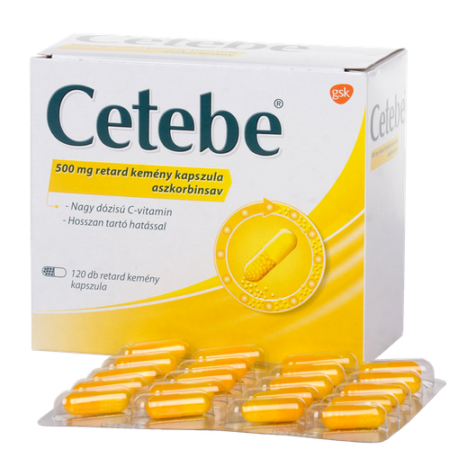Cetebe 500 mg retard kemény kapszula (120x (bliszter))
