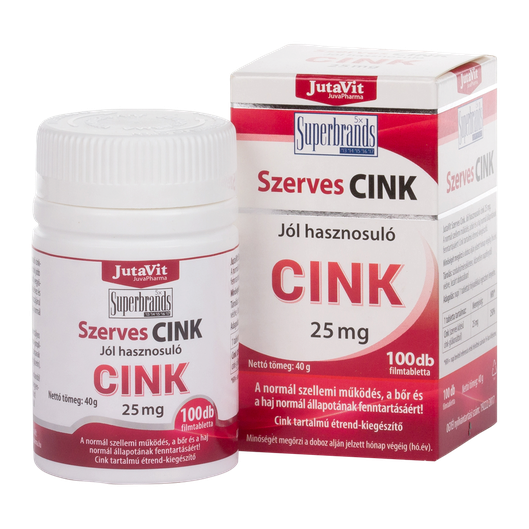 JutaVit Szerves Cink tabletta (100x)