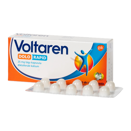 Voltaren Dolo 25 mg lágy kapszula (20x (átlátszatlan bub.))