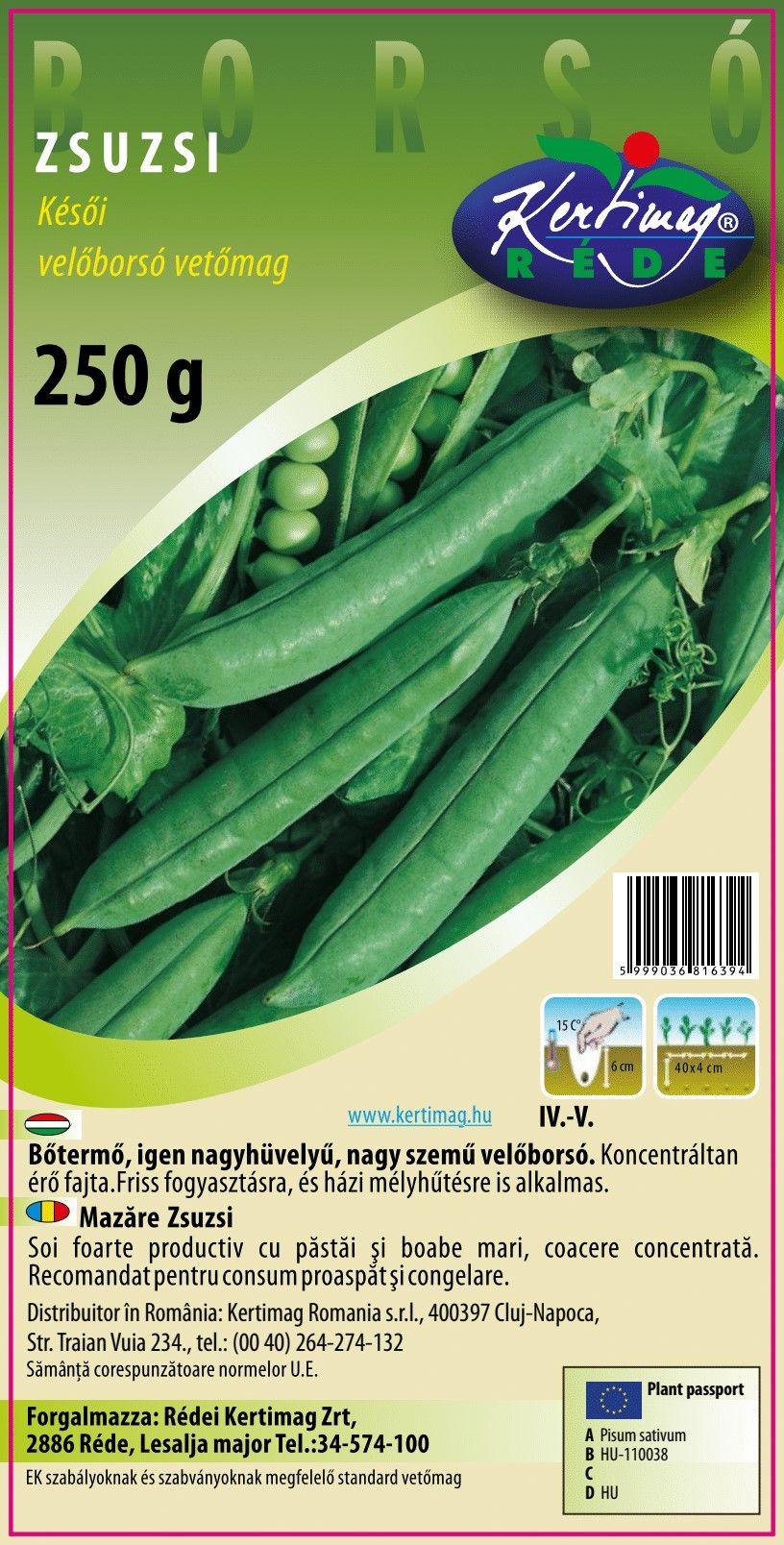 Velőborsó Zsuzsi 250 g termék képe