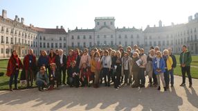 Idegenvezetők előtt tárult ki a fertődi Esterházy-kastély kapuja