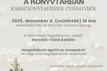 Adventi készülődés a könyvtárban szolgáltatás képe