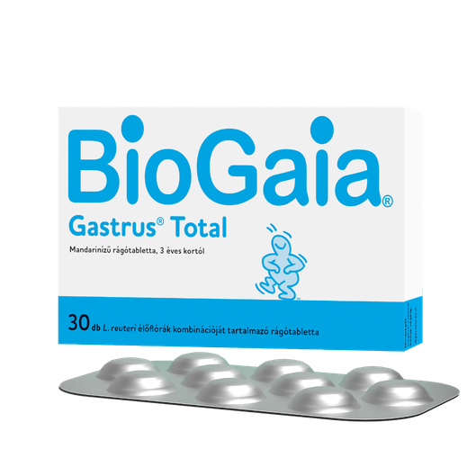 Biogaia Gastrus Total rágótabletta Mandarin (30x)