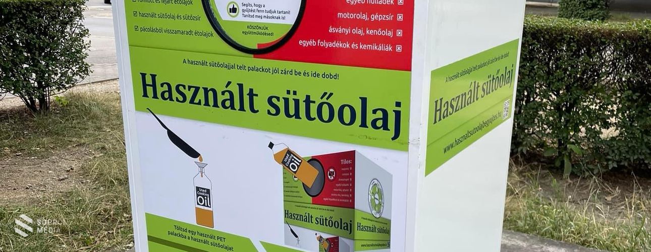 Új sütőolajgyűjtőket helyeznek ki Sopronban