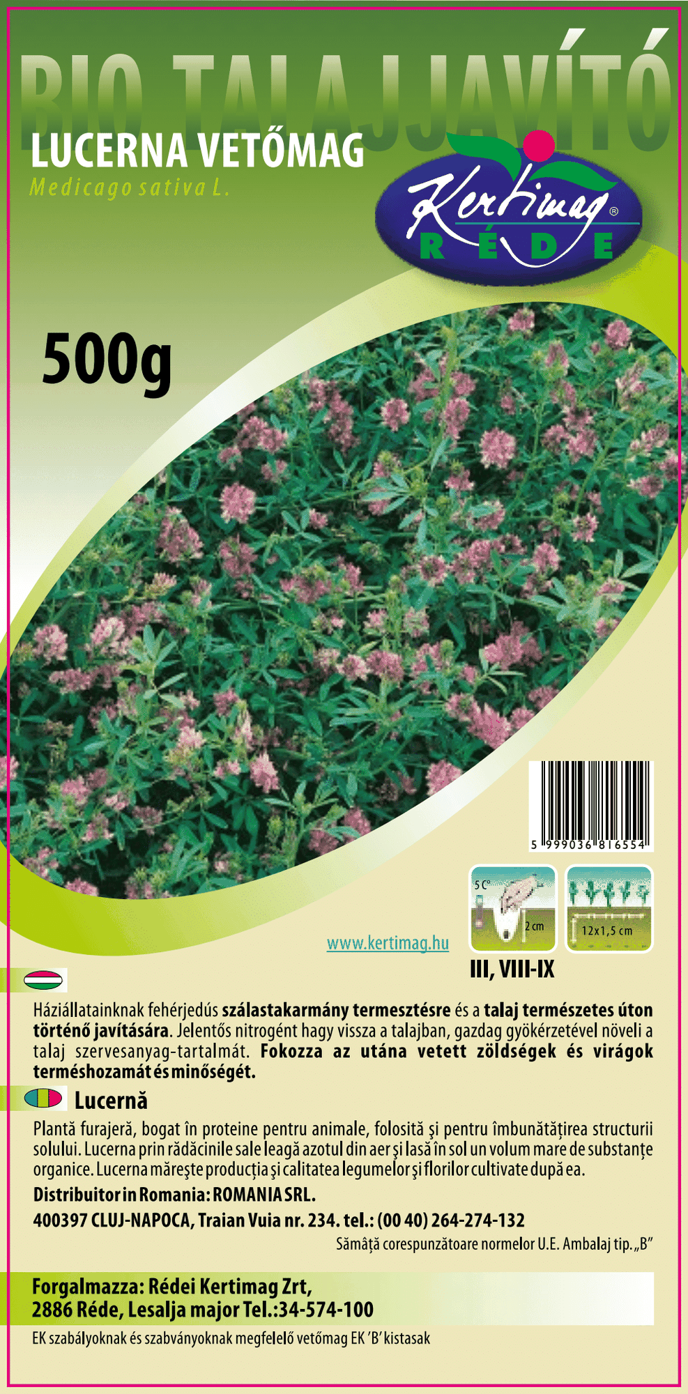 Lucerna Eugenia 500g termék képe