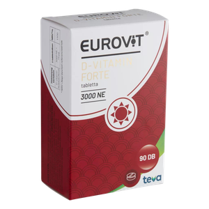 Eurovit D-vitamin 3000NE FORTE tabletta (90x) termék kép