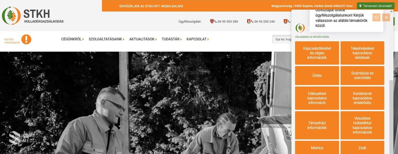 STKH nullahuszonnégyben – elektronikus ügyfélszolgálati rendszert indított a közszolgáltató