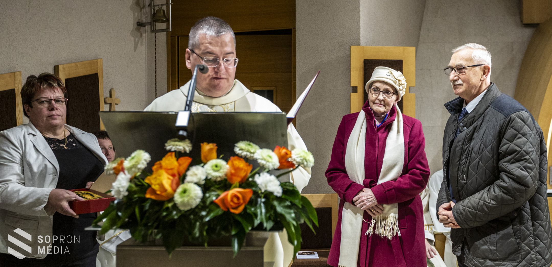 Búcsú a Szent Margit-templomban