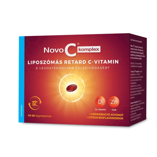 Novo C Komplex liposzómális C D3 Zn kapszula (60x)