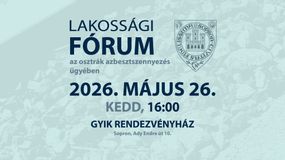 Élő adás - Lakossági fórum az osztrák azbesztszennyezés ügyében Sopronban