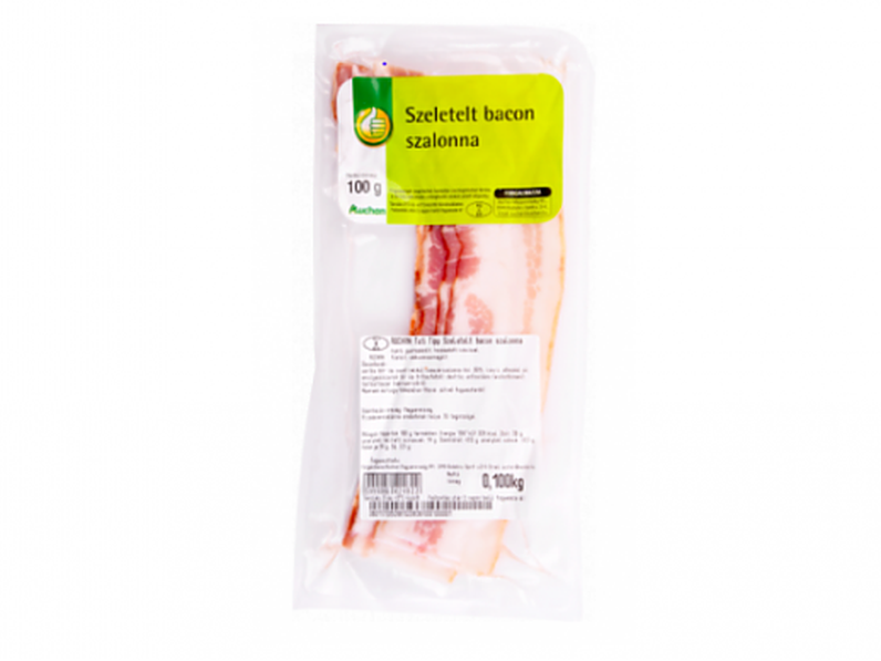 Visszahívták a forgalomból az Auchan Tuti Tipp szeletelt bacon szalonnát