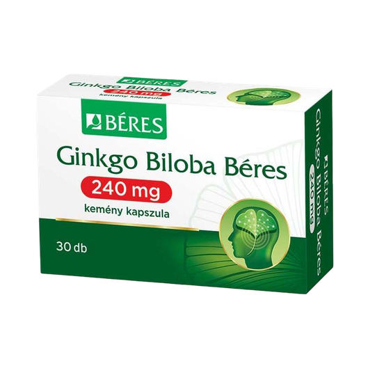 Ginkgo biloba Béres 240mg kemény kapszula (30x buborékcsomagolásban)