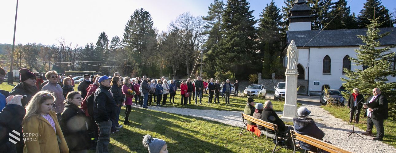 Emléktáblát avattak Zeltner Ferenc tiszteletére Brennbergbányán