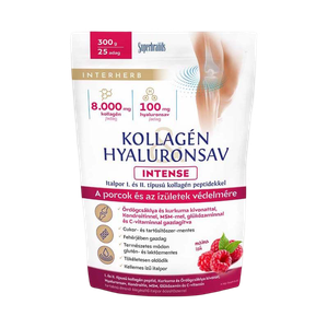 Interherb Intense kollagén hyaluronsav por málna (300g) termék kép