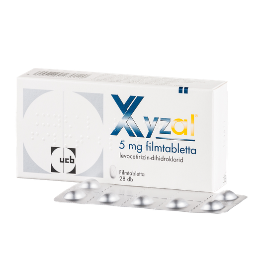 Xyzal 5 mg filmtabletta (28x)
