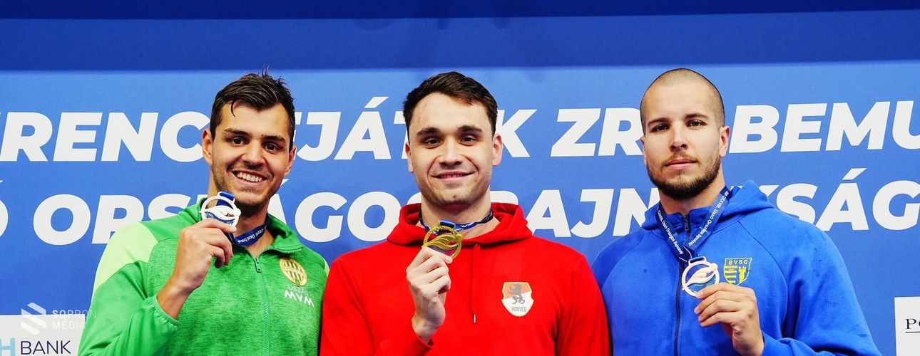 Milák Kristóf két számban is aranyérmes lett a soproni úszó ob ötödik napján